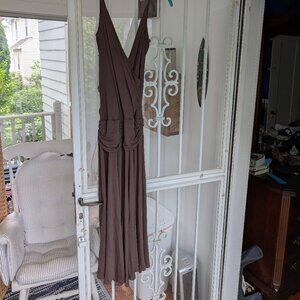 BCBGMaxAzria strappy brown dress, XS